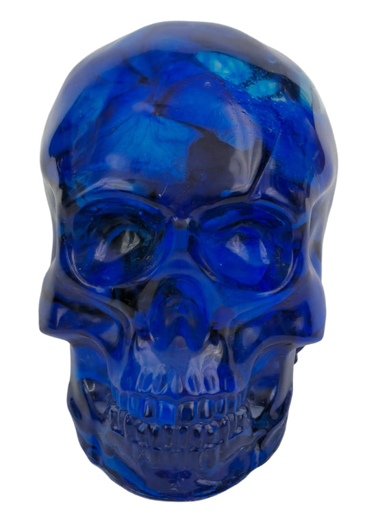 Blue Rose Petal Skull