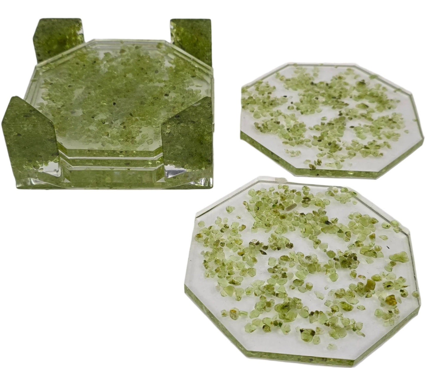 Octagon Coaster Set - Peridot