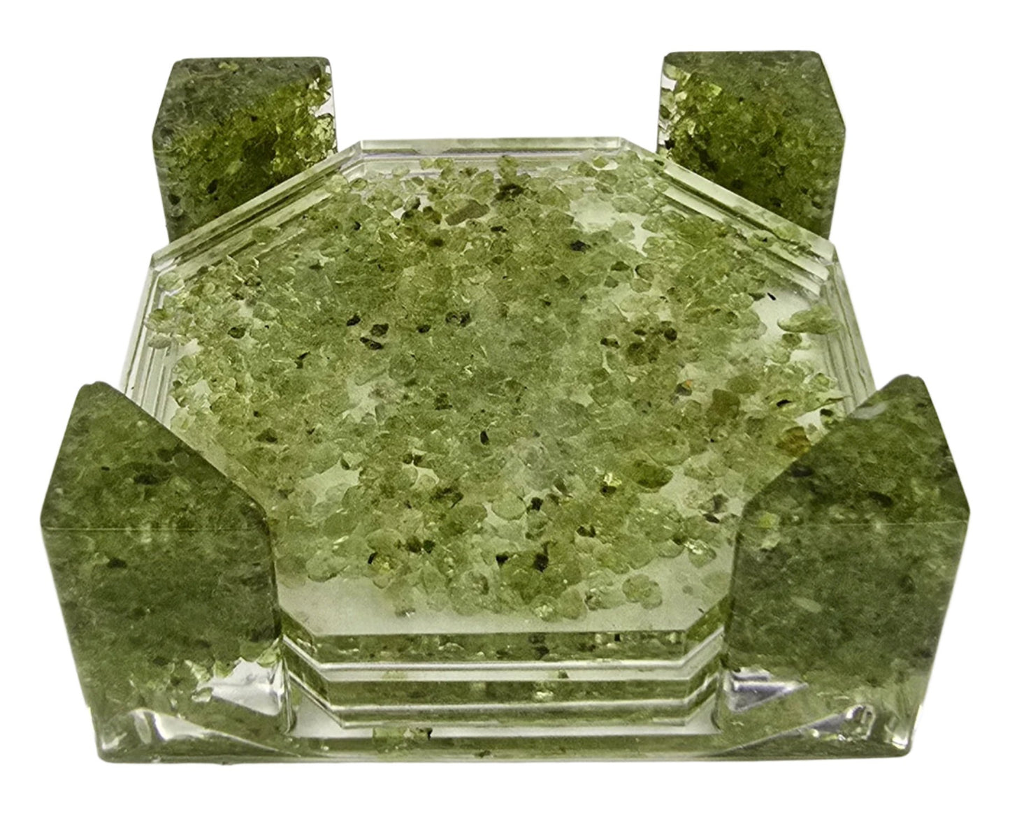 Octagon Coaster Set - Peridot