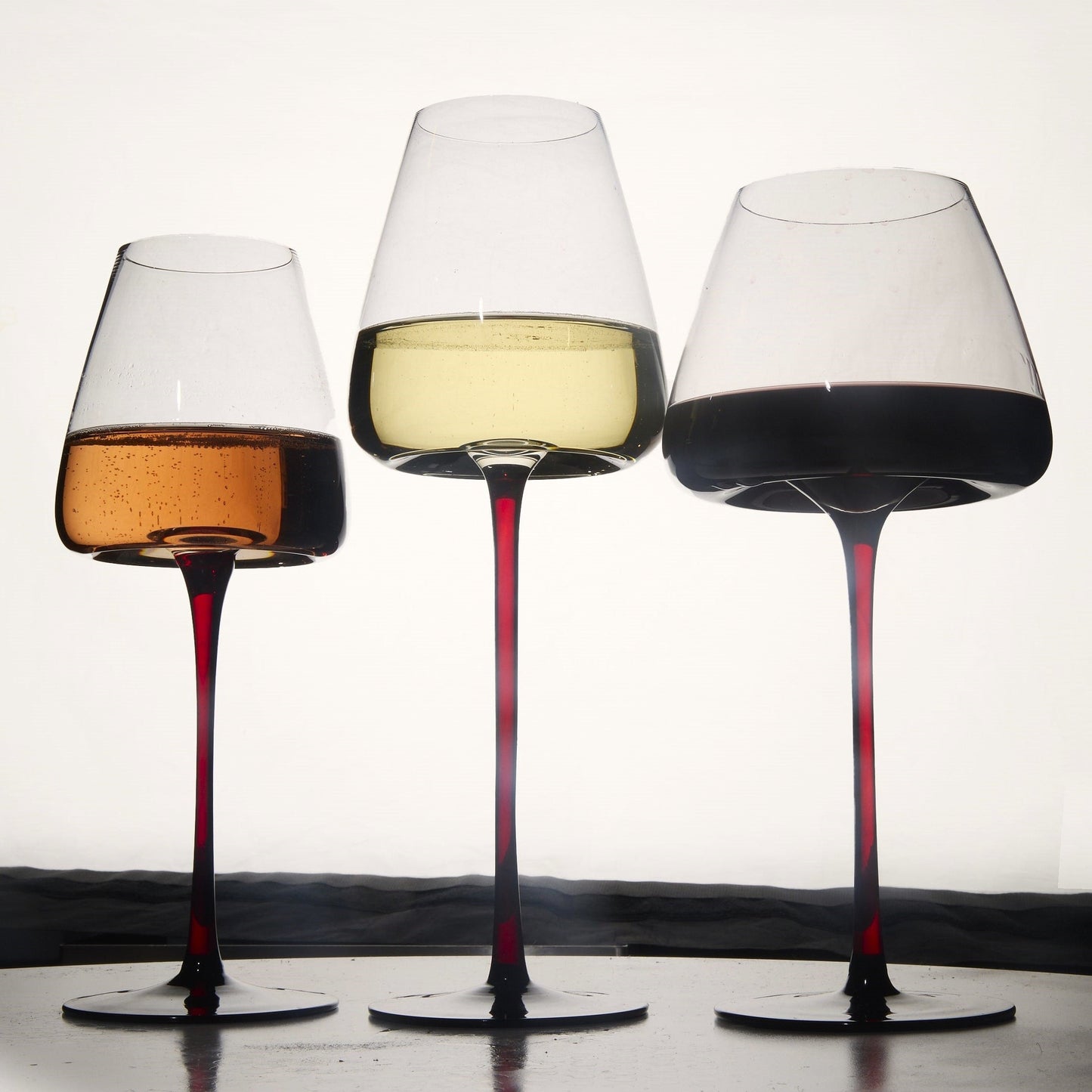 Large Concave Wine Glasses - 16oz