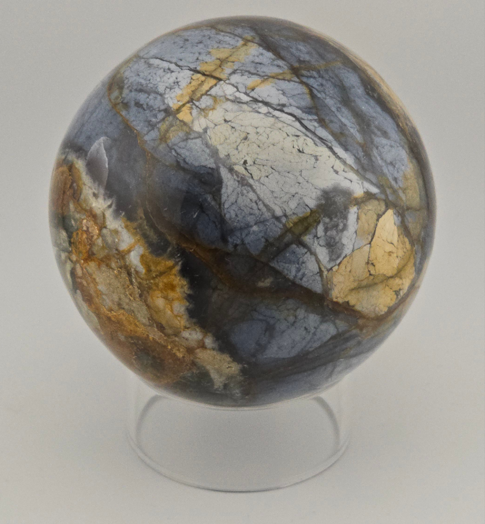5.2lb Pietersite Sphere w/Stand