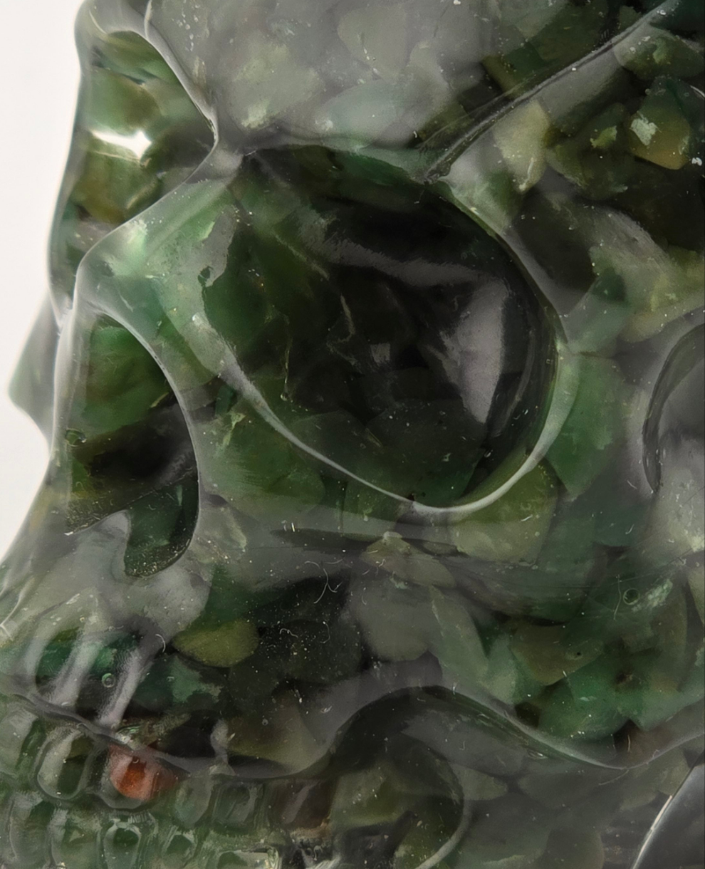 Aventurine Skull