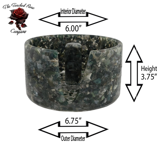 Large Paper Towel Holder - Moss Agate