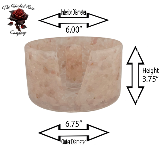 Large Paper Towel Holder - Rose Quartz