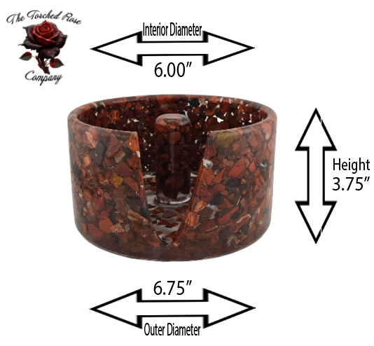 Large Paper Towel Holder - Snakeskin Jasper