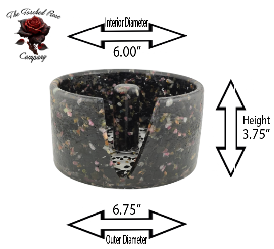 Large Paper Towel Holder - Black/Multi-color Tourmaline