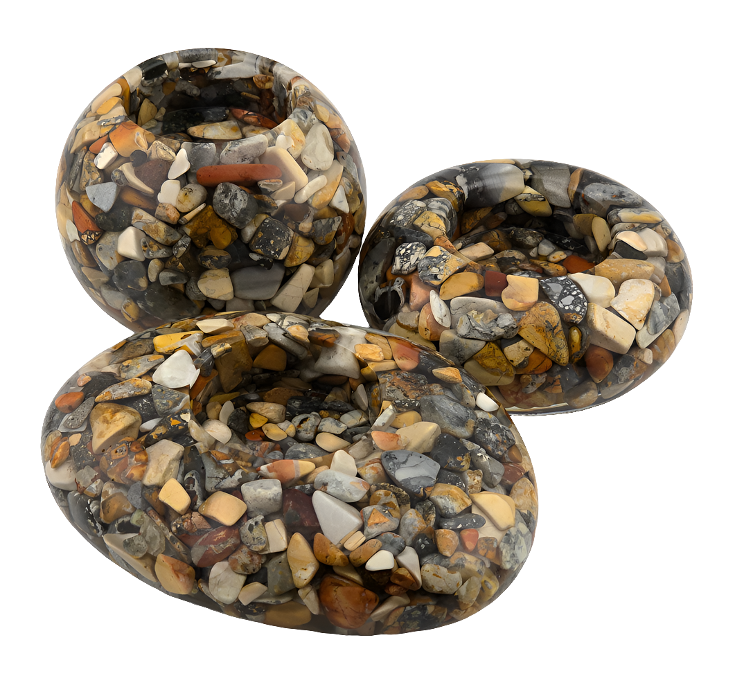 Modern Tea Light Holder Set - Malingo Jasper