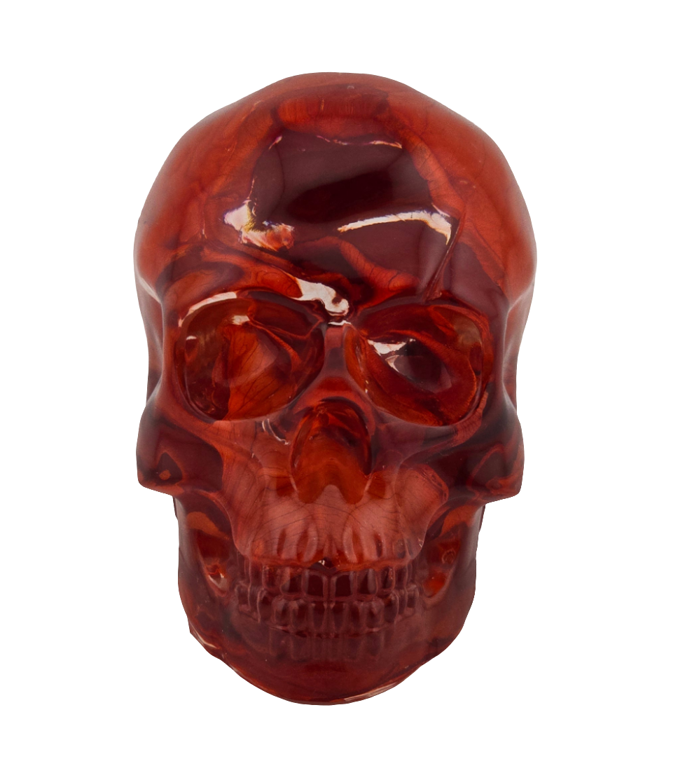Red Rose Petal Skull