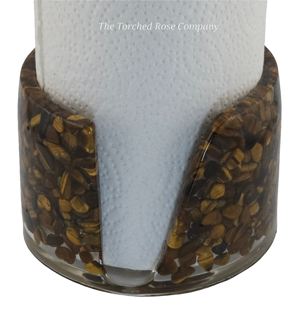Paper Towel Holder - Tiger's Eye