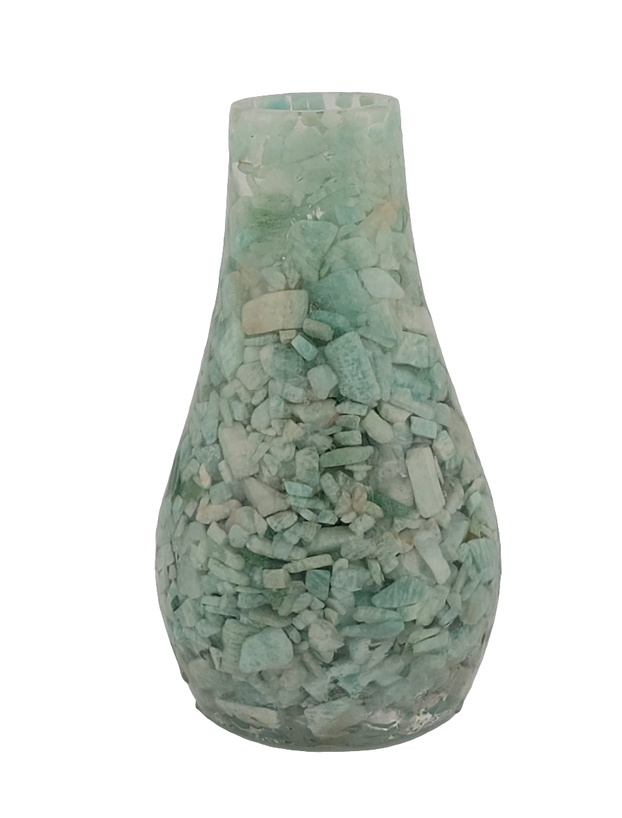Amazonite Vase 5"