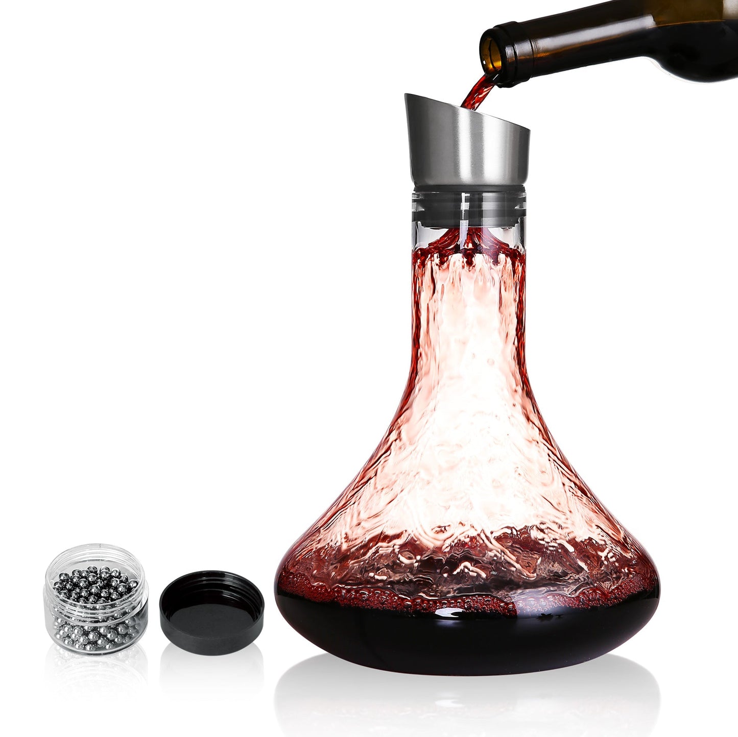 Wine Aerator Pourer - Glass Decanter Aerator with Filter - 1500 mL