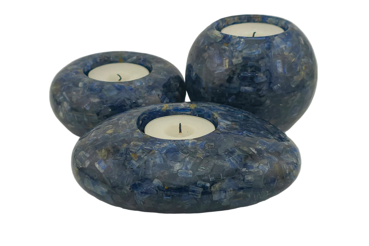 Modern Tea Light Holder Set - Kyanite