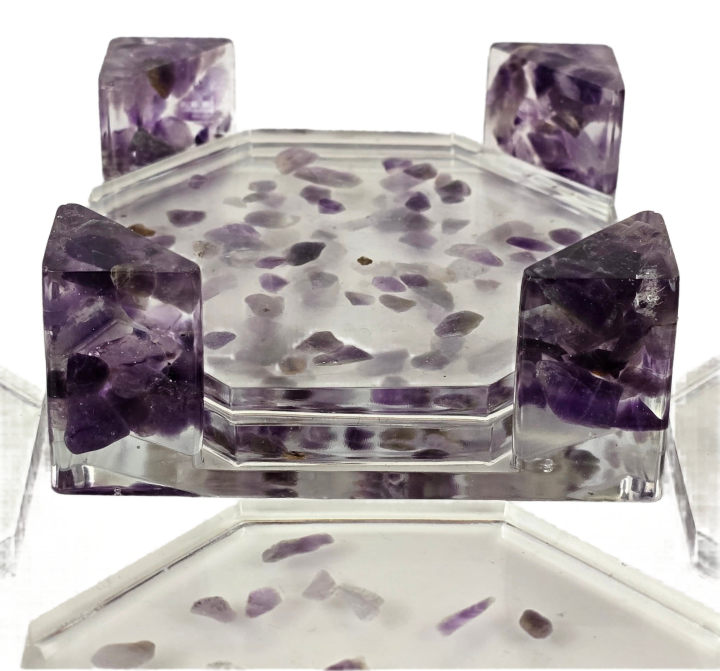 Octagon Coaster Set - Amethyst