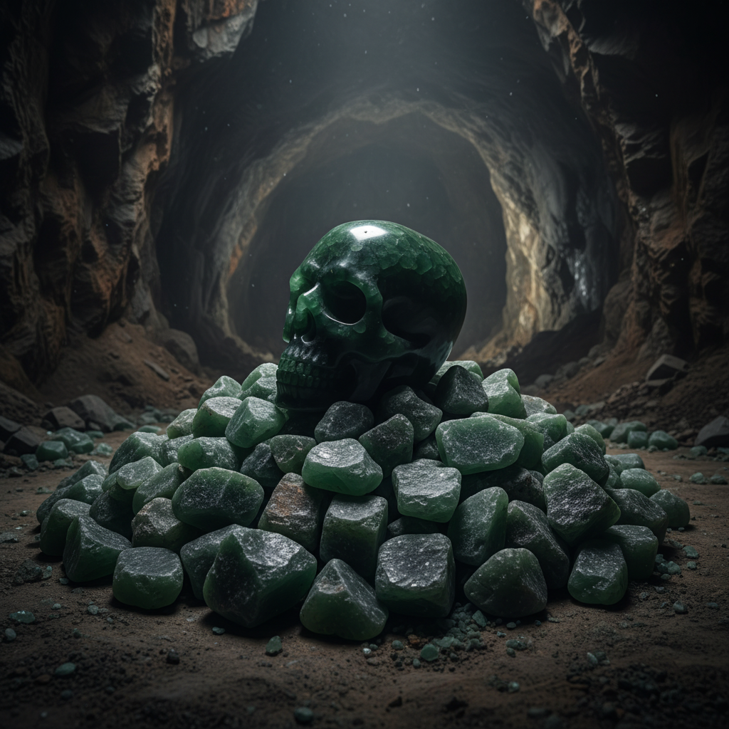 Aventurine Skull