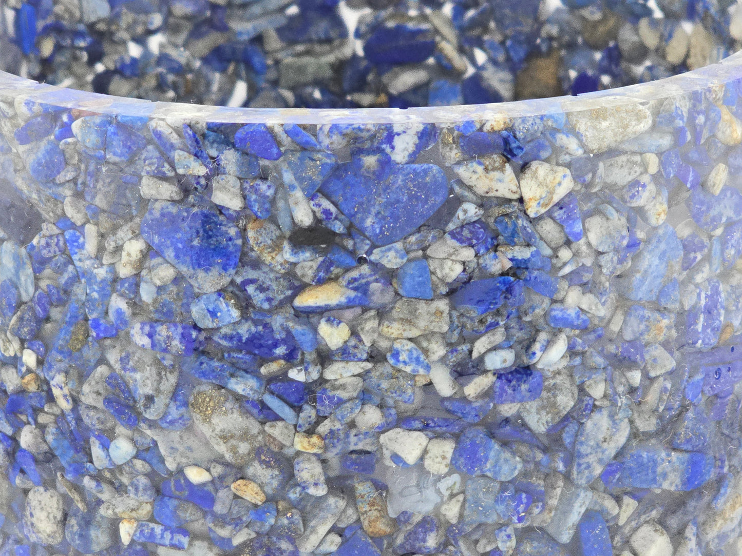 5.9" Lapis Lazuli Planter Close-up