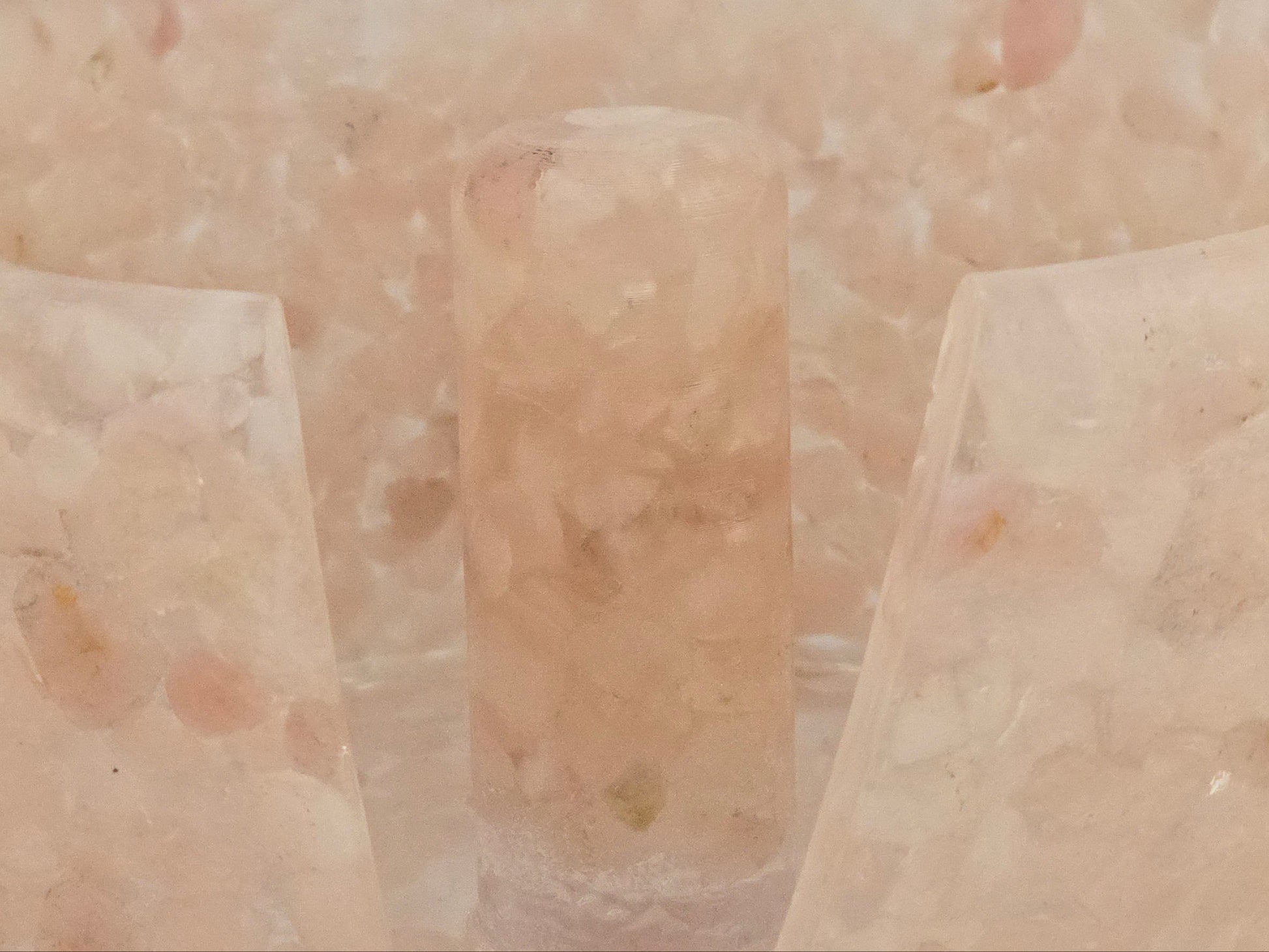 Rose Quartz Paper Towel Holder close-up