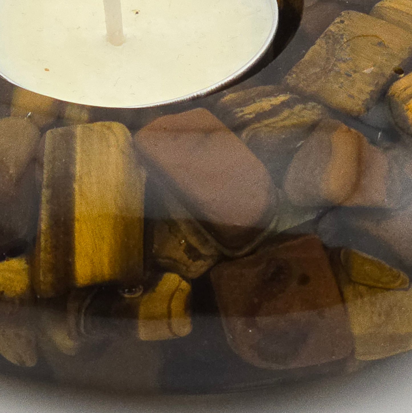 Modern Tea Light Holders - Tiger's Eye