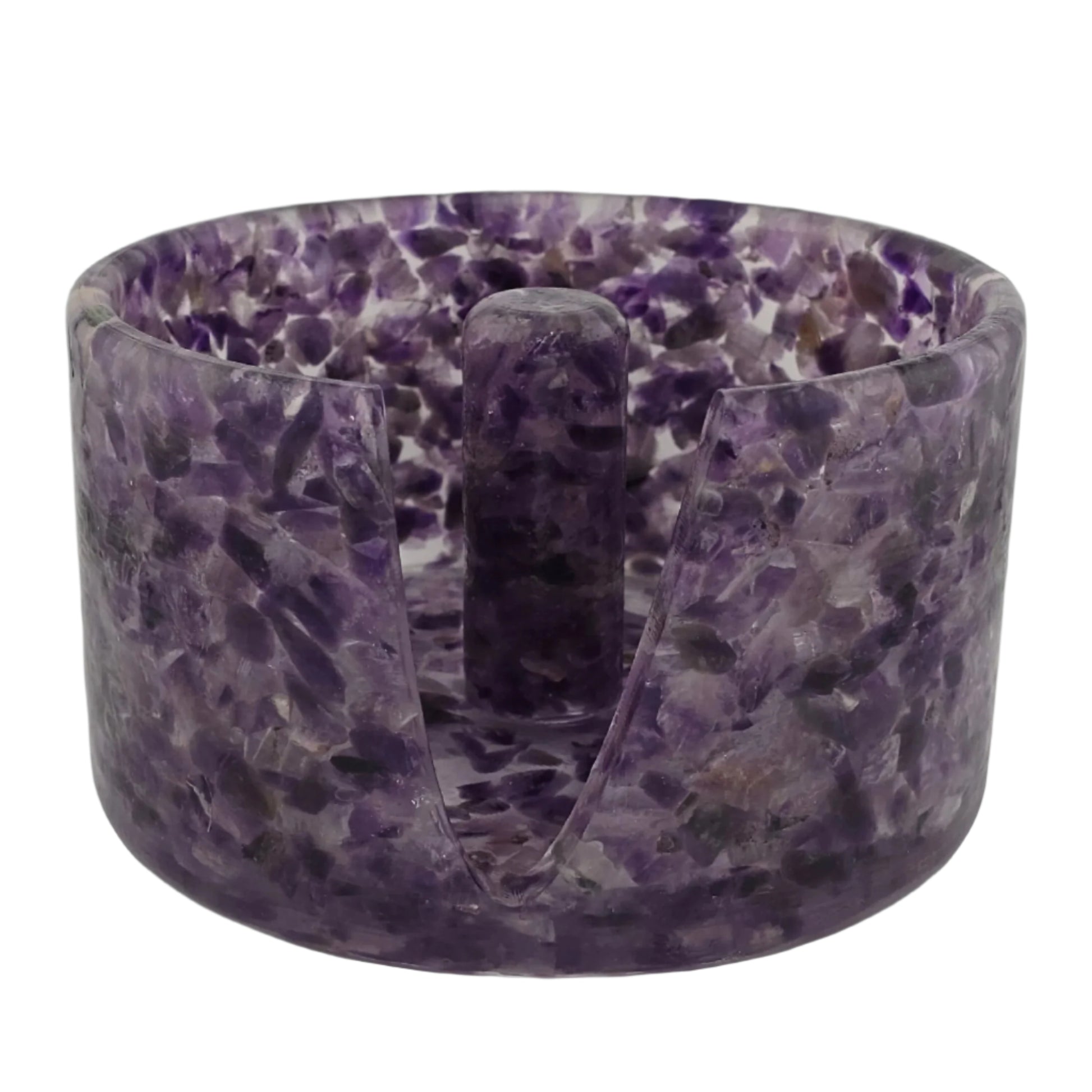 Large Amethyst Paper Towel Holder Front