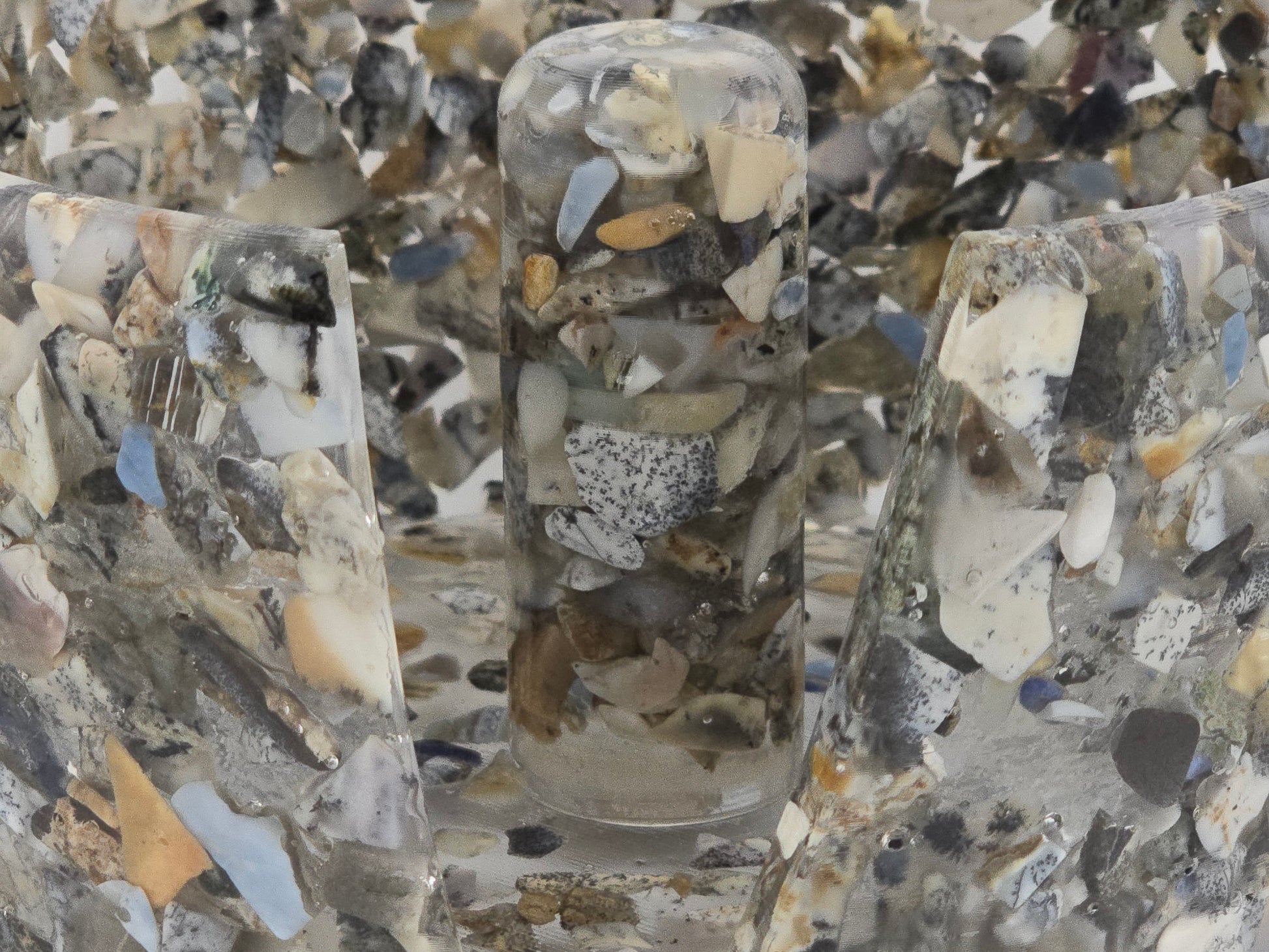 Large Paper Towel Holder Dendrite Opal-Close Up