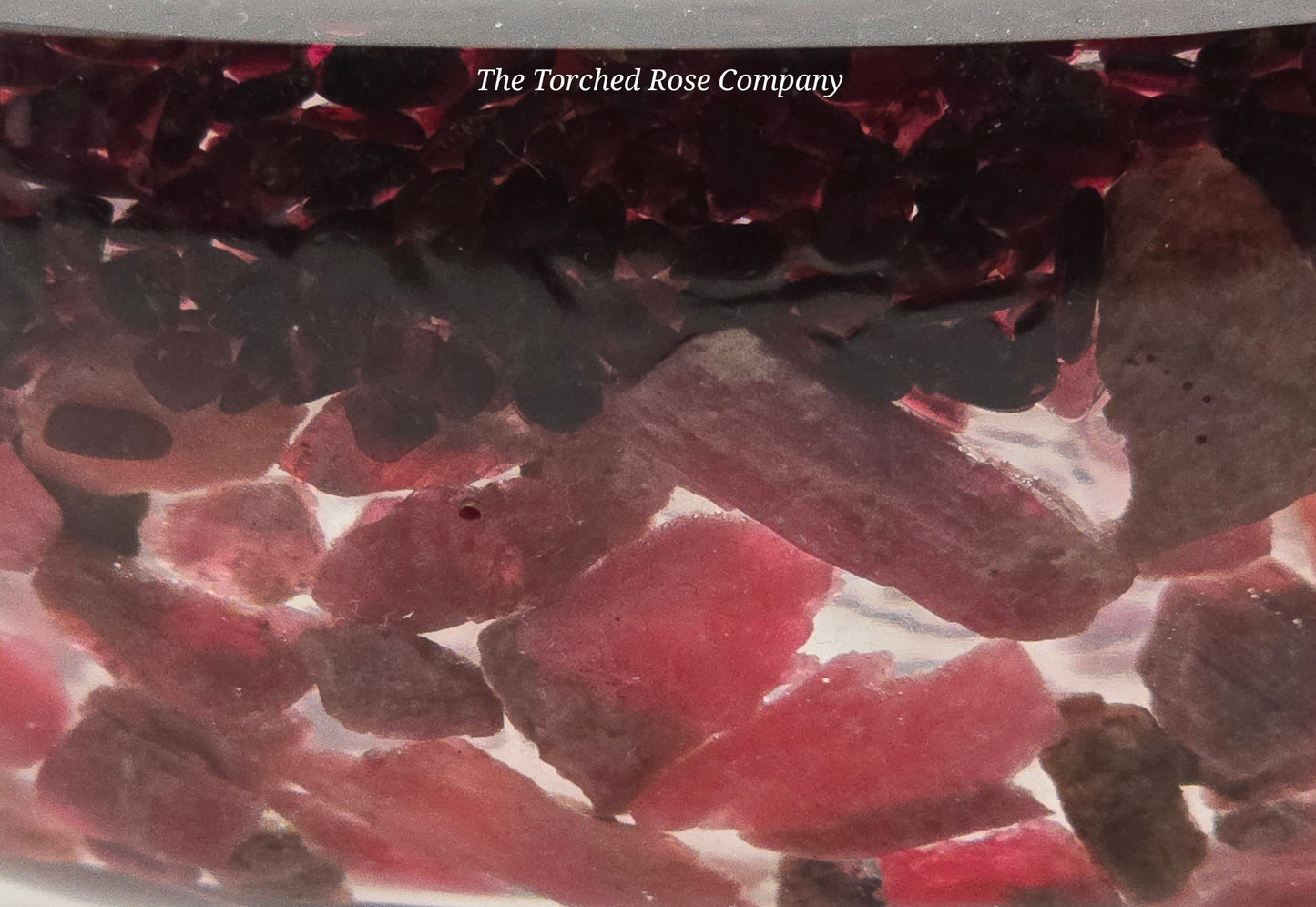 8" Decorative Pairing Bowl - Garnet and Rhodonite