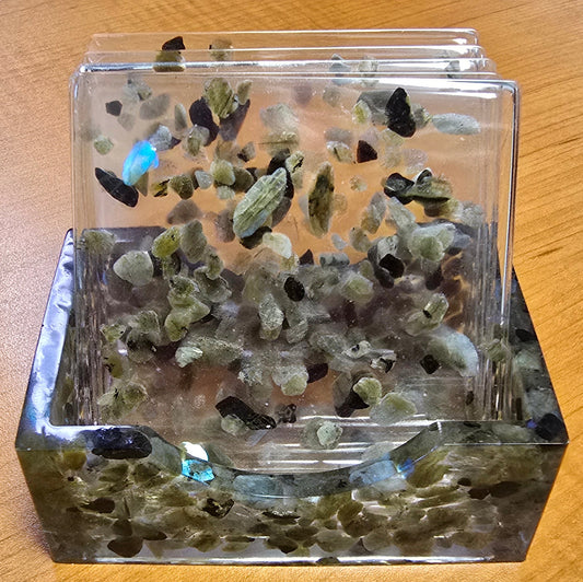 Square Coaster Set - Labradorite