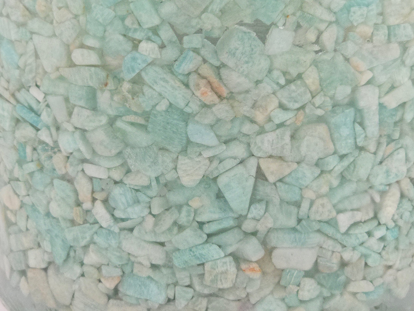 5.9" Amazonite Planter Close-up