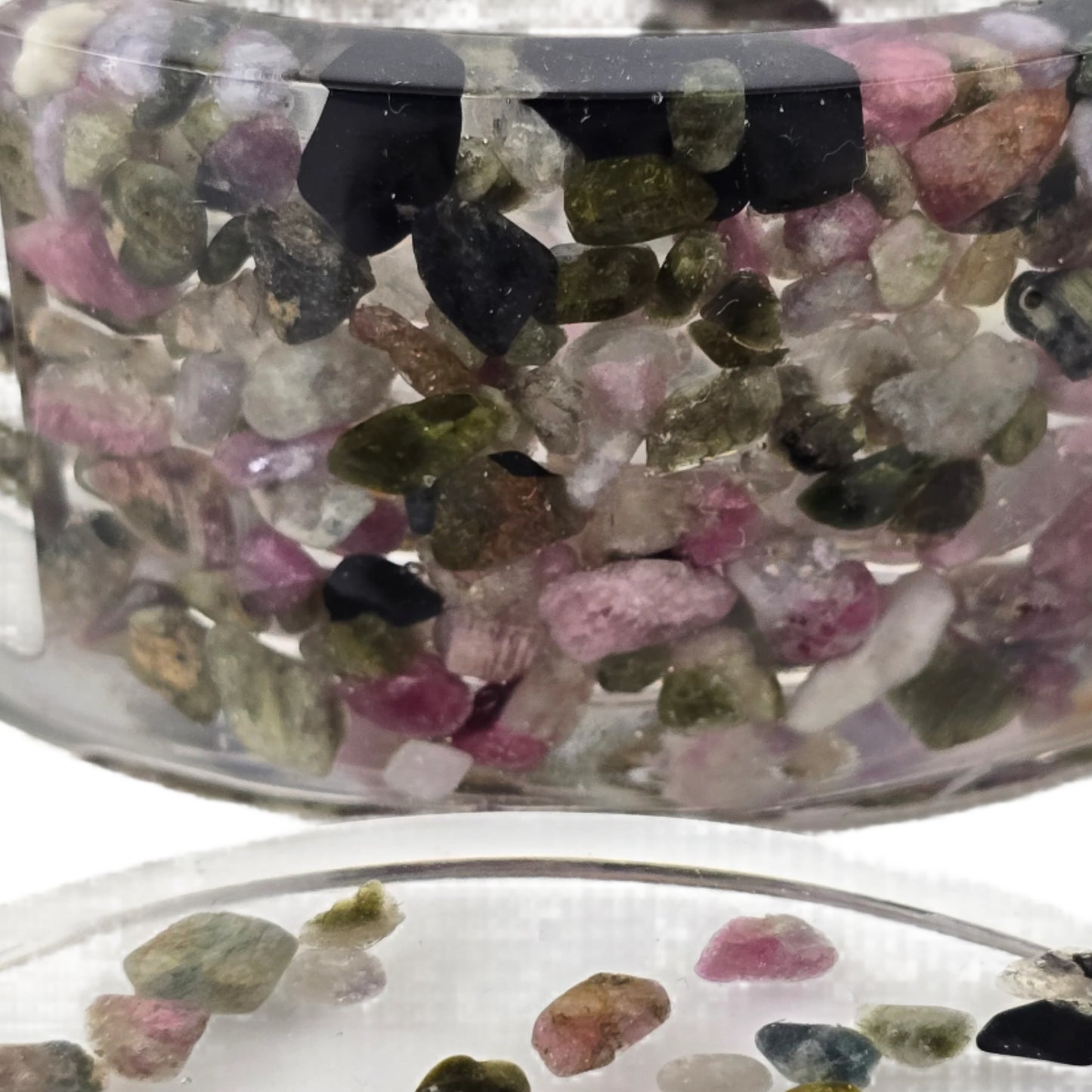 Round Coaster Set - Multi-color Tourmaline