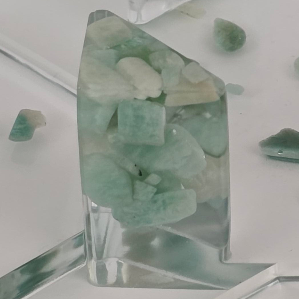 Octagon Coaster Set - Amazonite