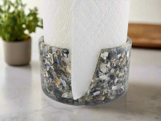 Large Paper Towel Holder Dendrite Opal- Counter Top