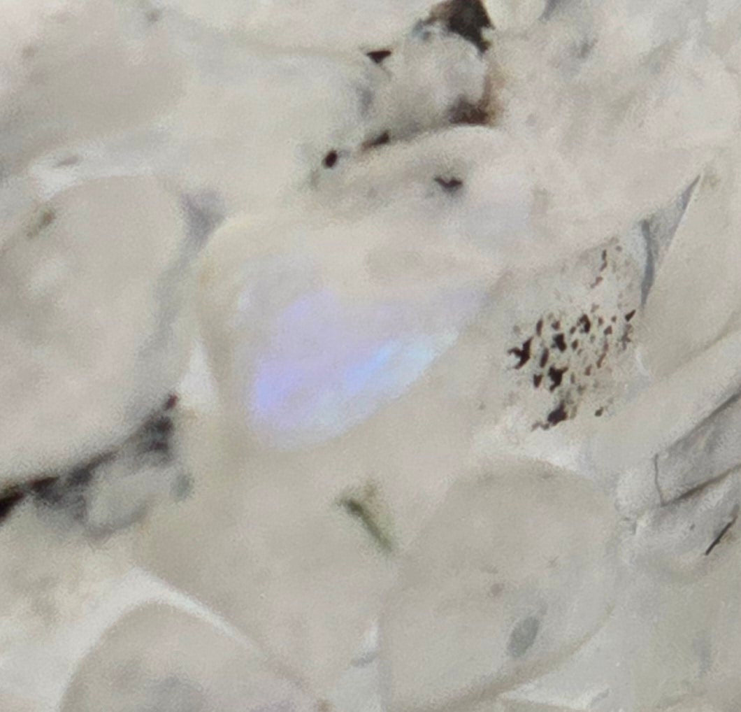 Round Coaster Set - Rainbow Moonstone