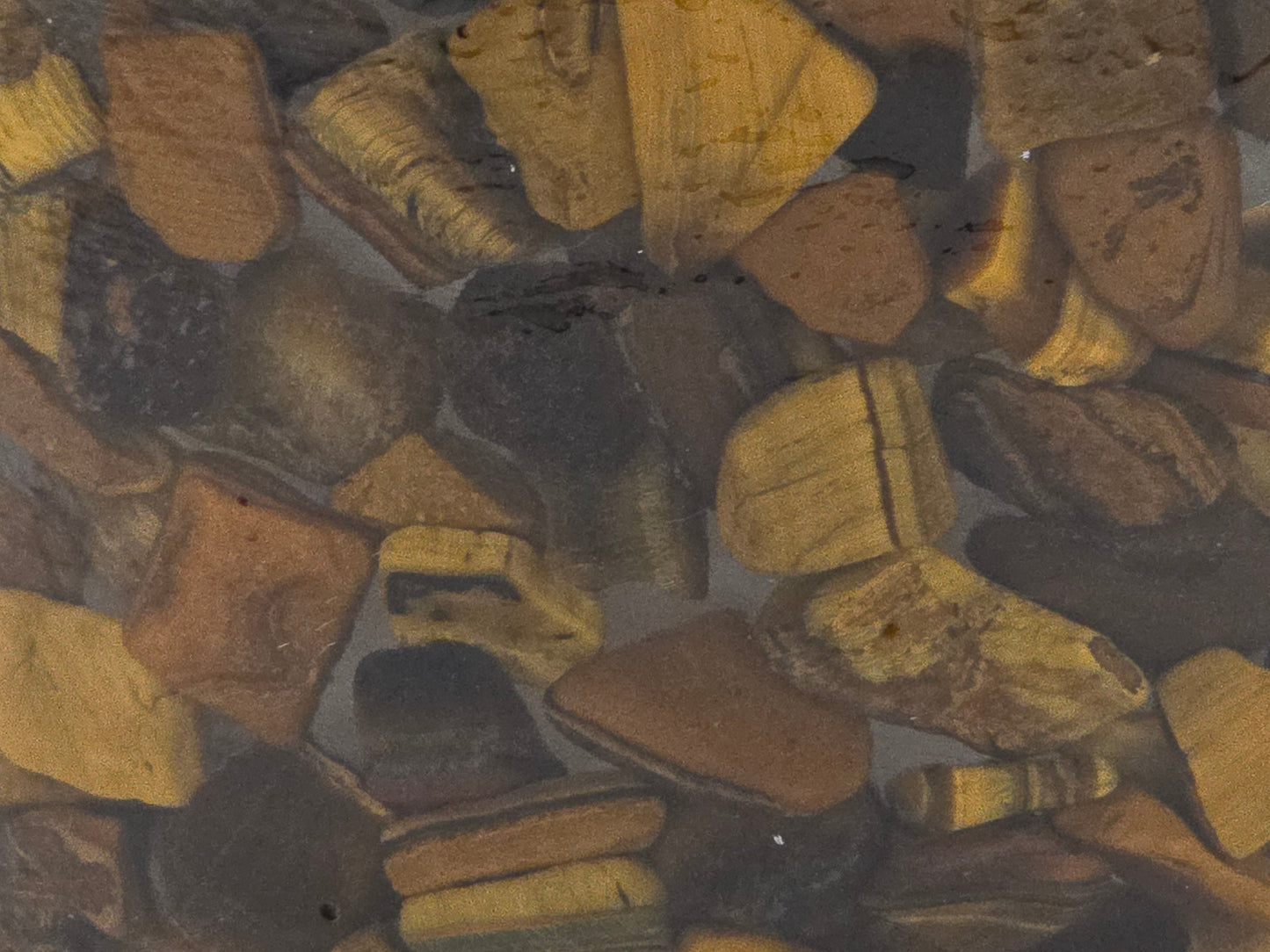 5.9" Tiger's Eye Epoxy Resin Planter close-up