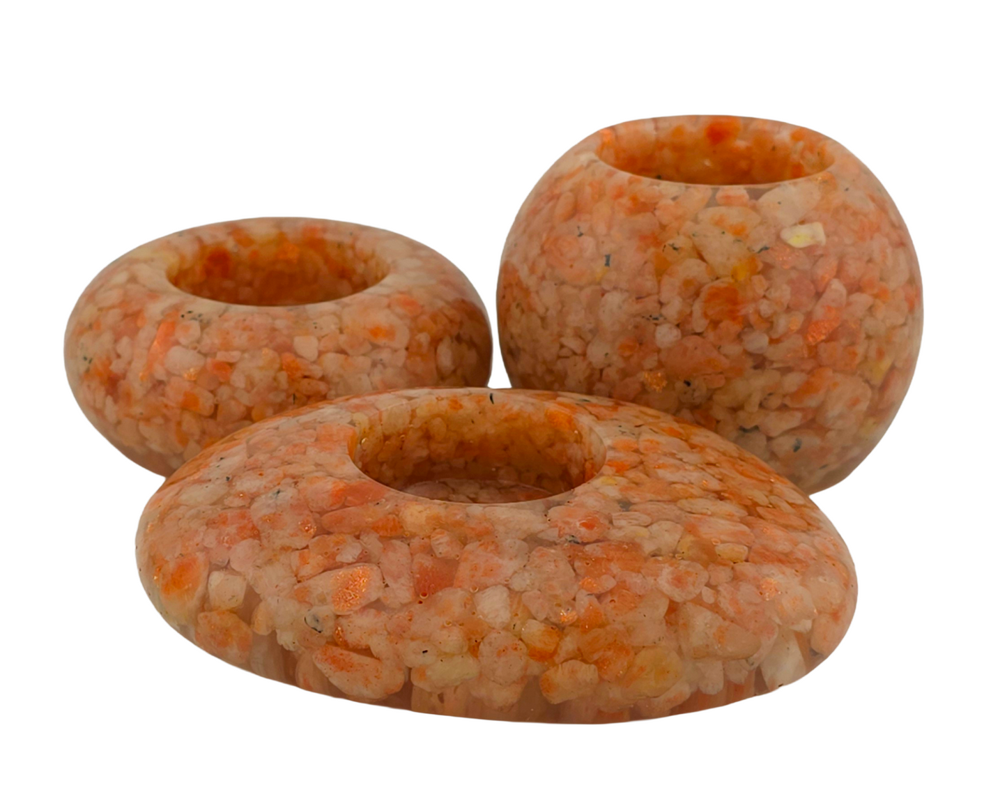 Modern Tea Light Holder Set - Sunstone