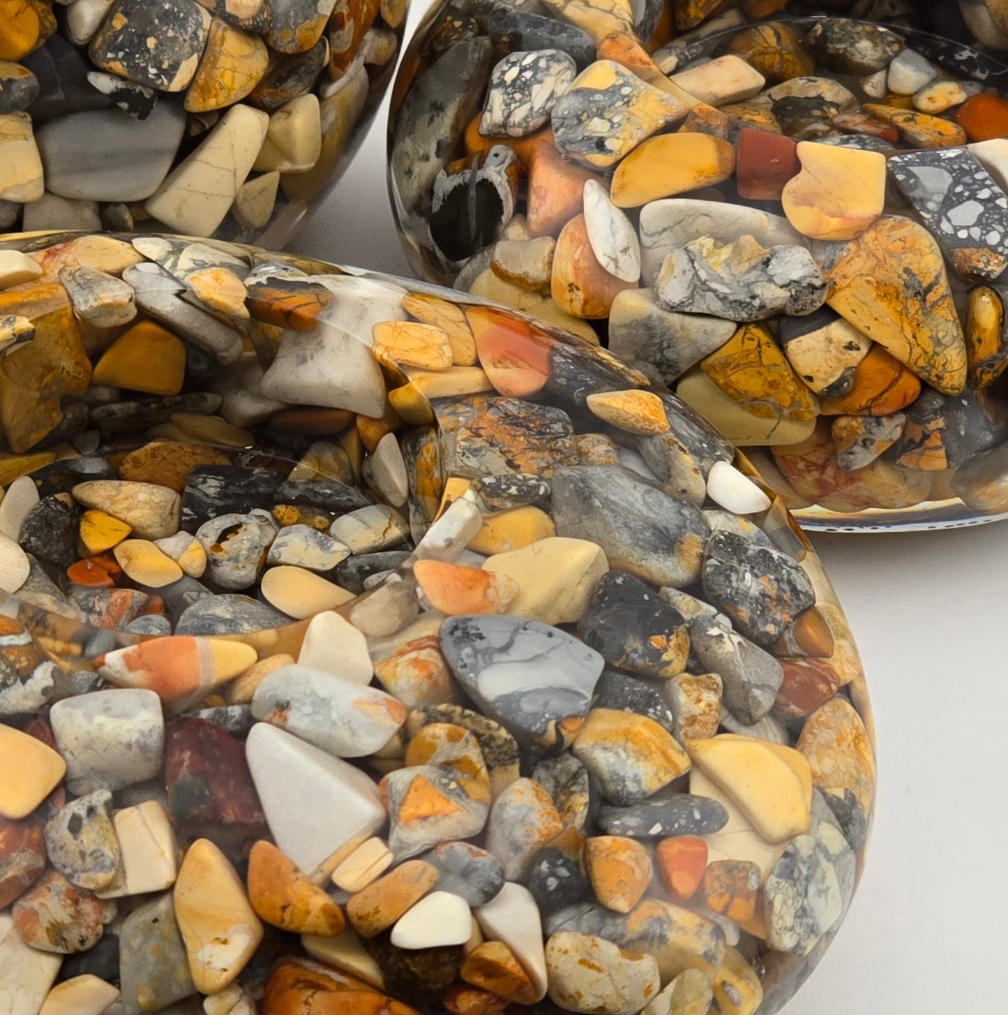Modern Tea Light Holder Set - Malingo Jasper