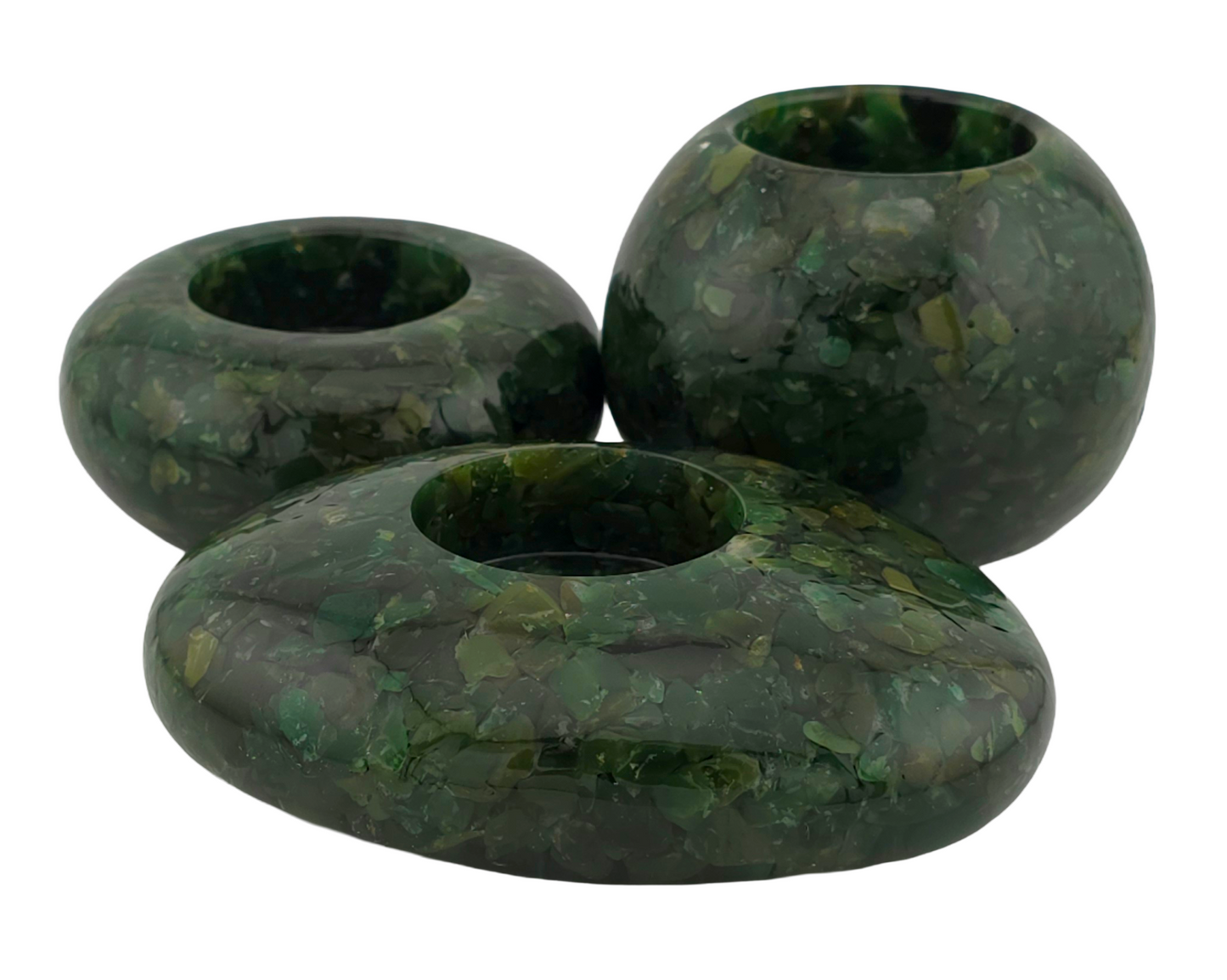Modern Tea Light Holder Set - Aventurine