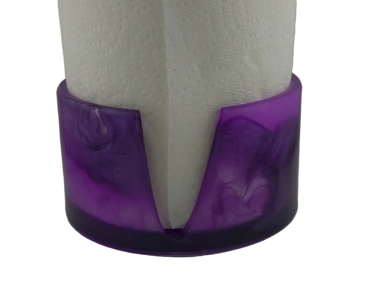Fusion Series Glow-in-the-Dark Paper Towel Holder - Purple Lightning