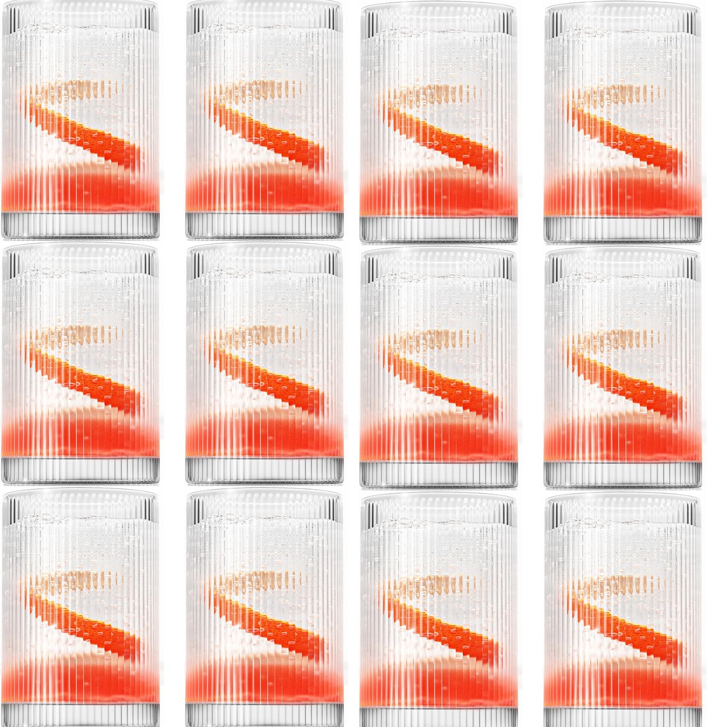 Vintage Straight Line Tumbler -  12oz