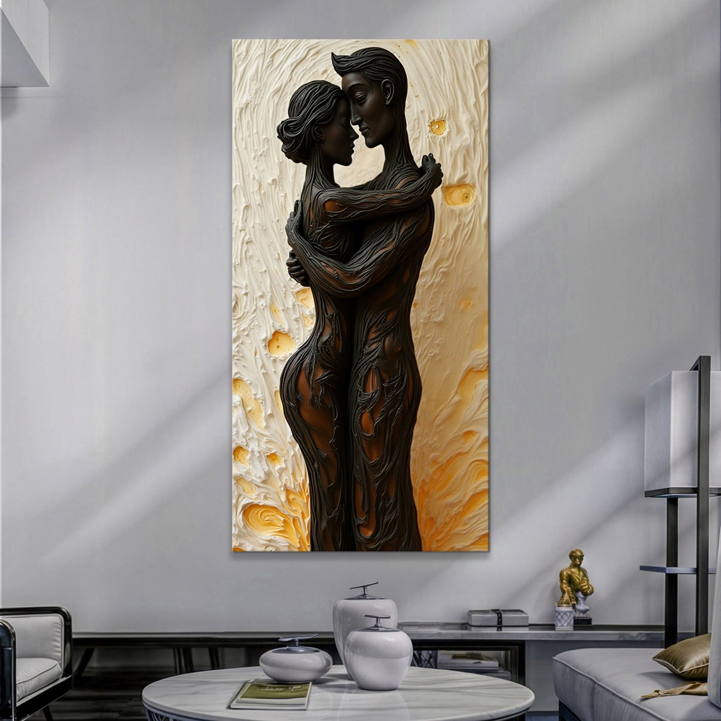 Eternal Love Figure Abstract Wall Art VII