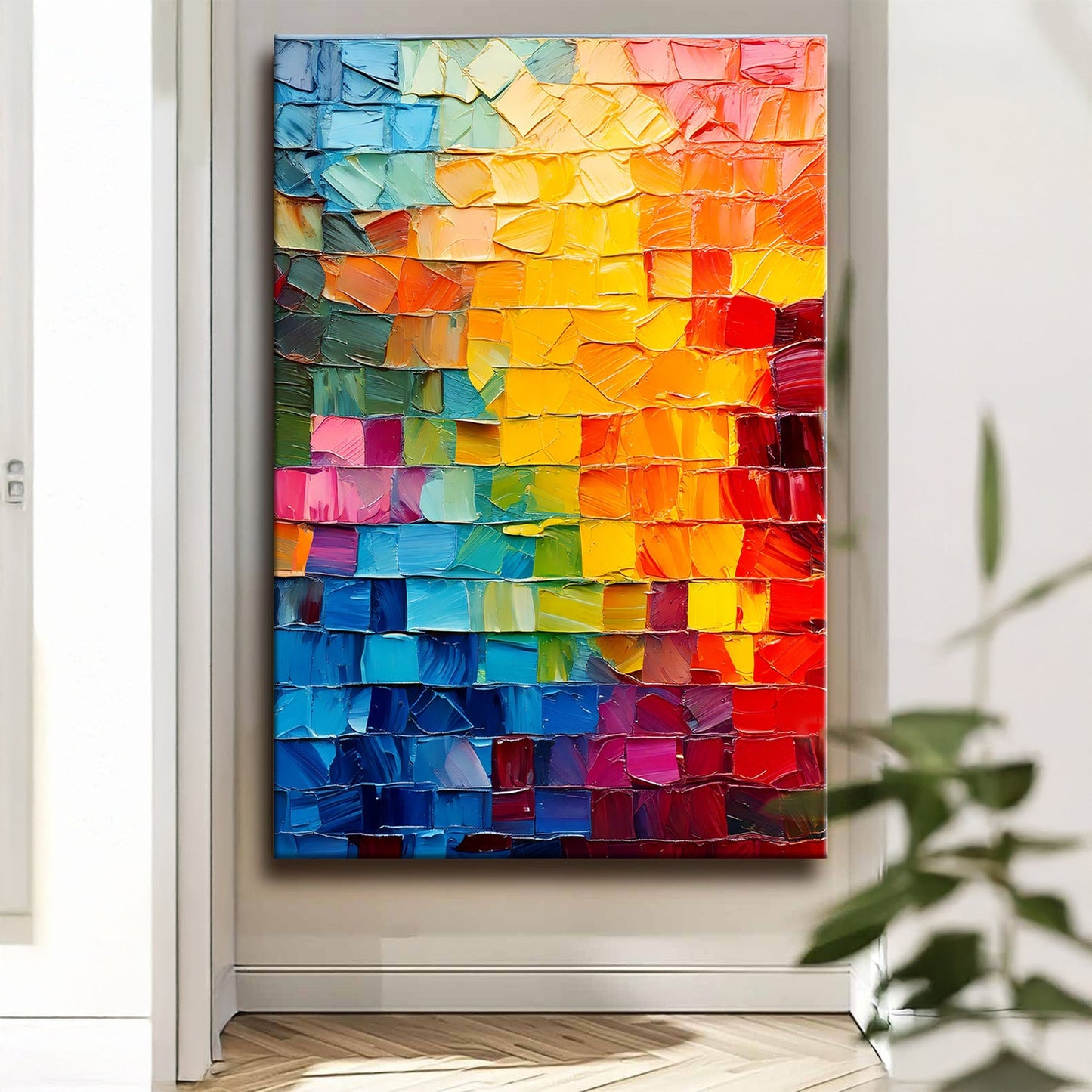 Spectrum Mosaic Impasto Wall Art