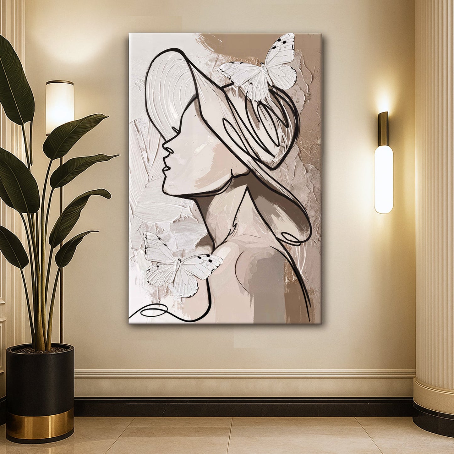 Minimalist Woman Line Wall Art II