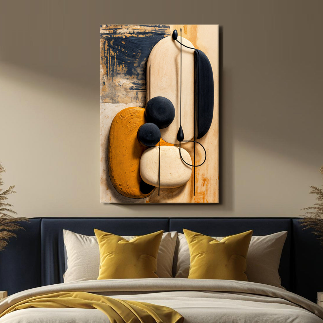Orange Abstract Harmony Wall Art
