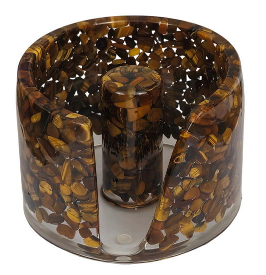 Paper Towel Holder - Tiger's Eye