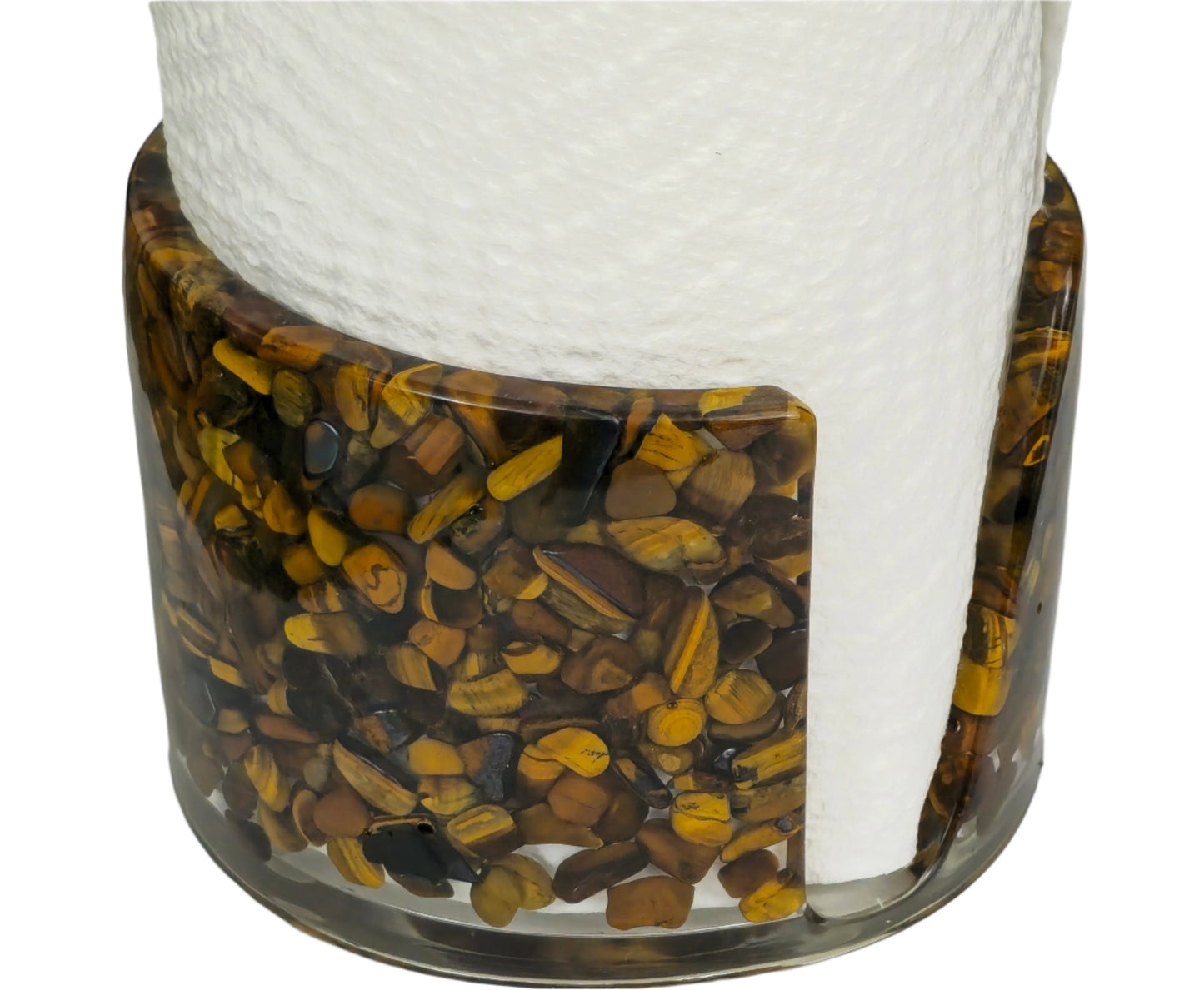 Paper Towel Holder - Tiger's Eye