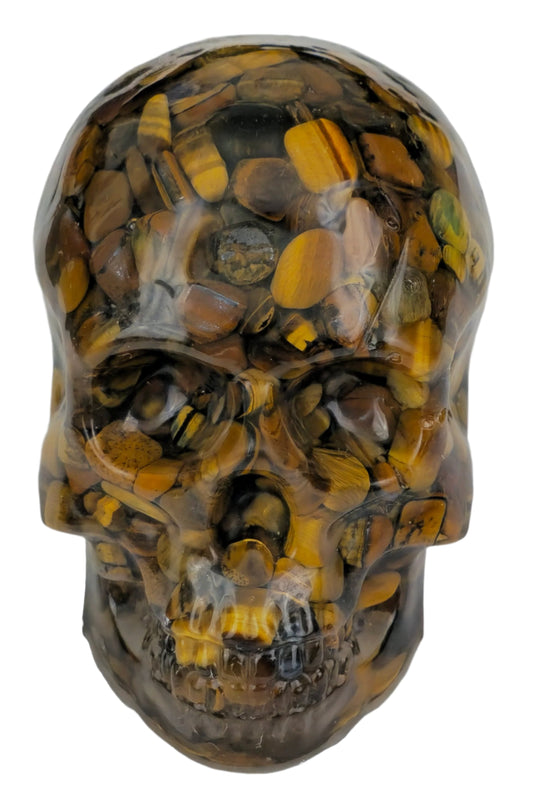 Tiger's Eye Skull