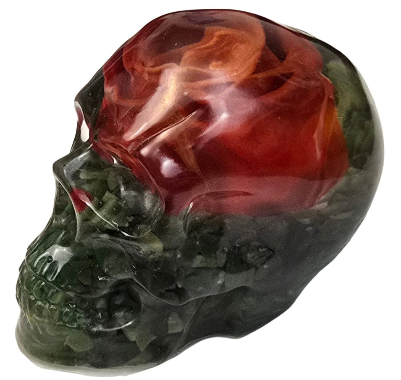 Rose/Aventurine Skull