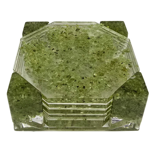 Octagon Coaster Set - Peridot