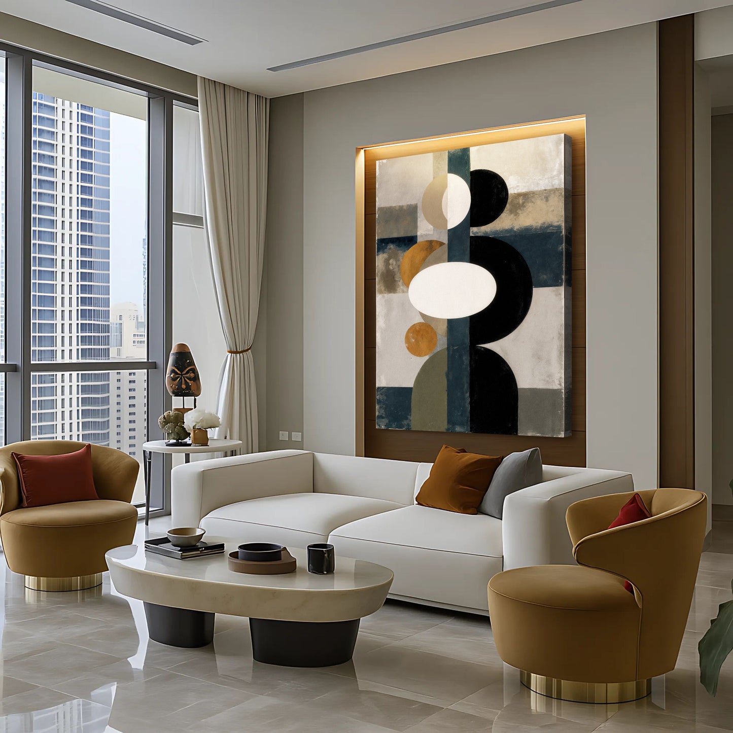 Abstract Contemporary Geometry Wall Art