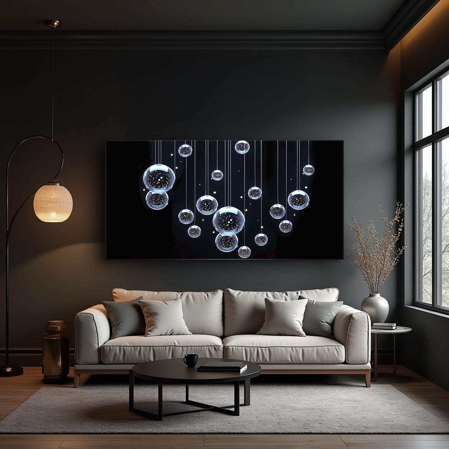 Modern Abstract Bubbles Wall Art