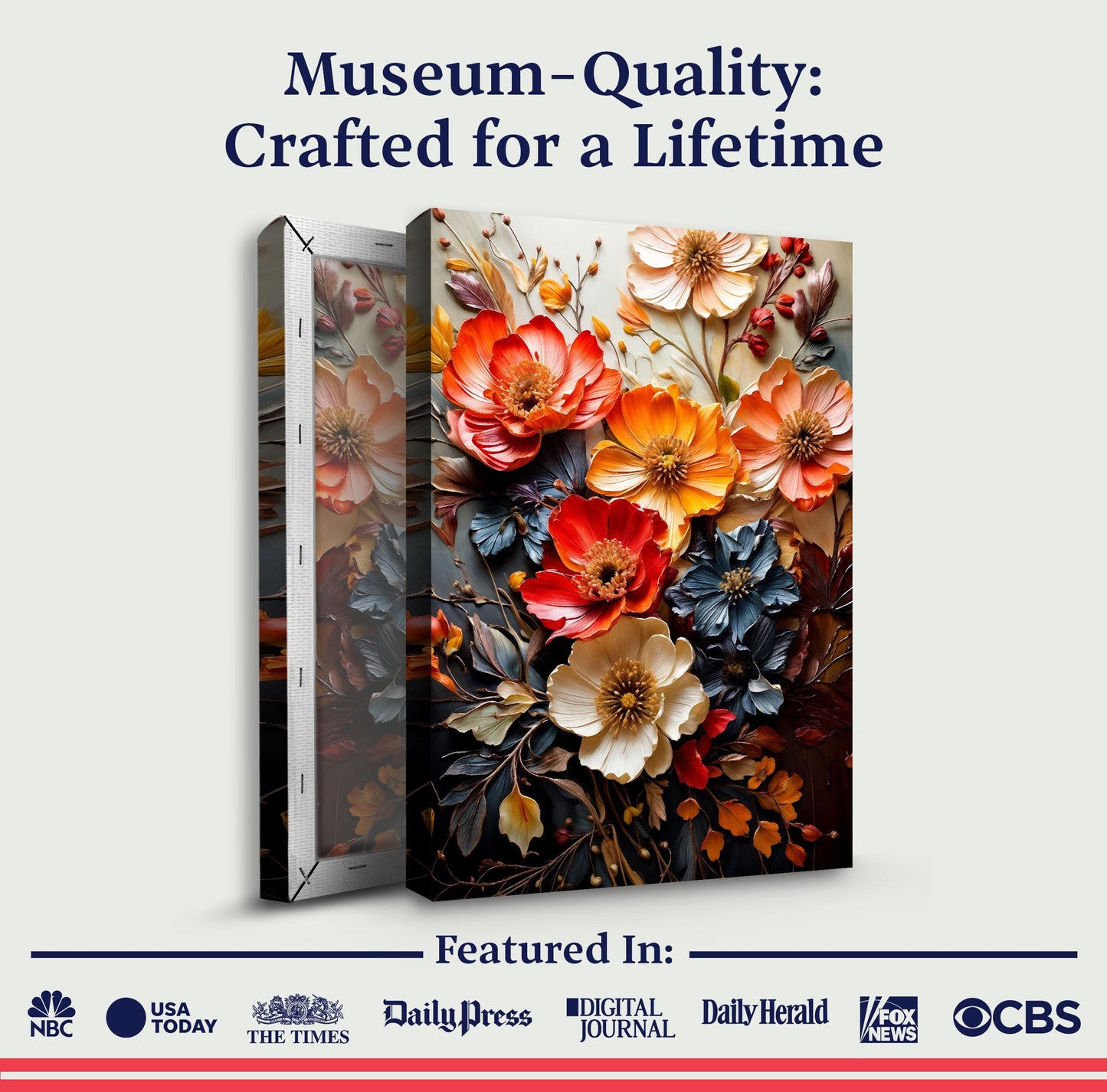 Blooming Garden Rhapsody Impasto Wall Art