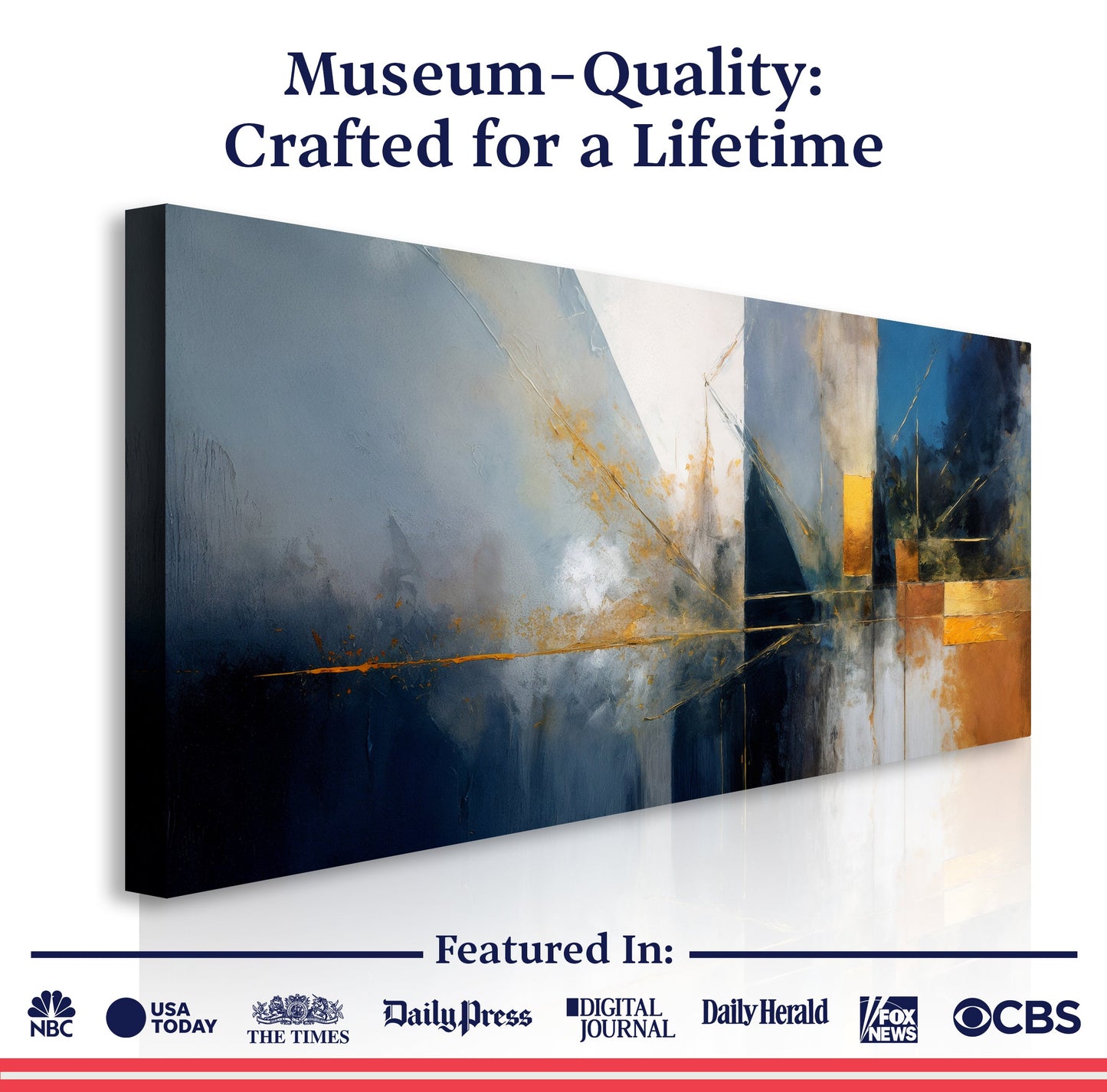 Abstract Geometric Lines Wall Art III