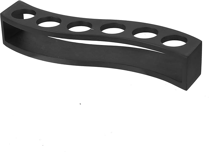 Shot Glasses Set of 6 with Wood Layered Base